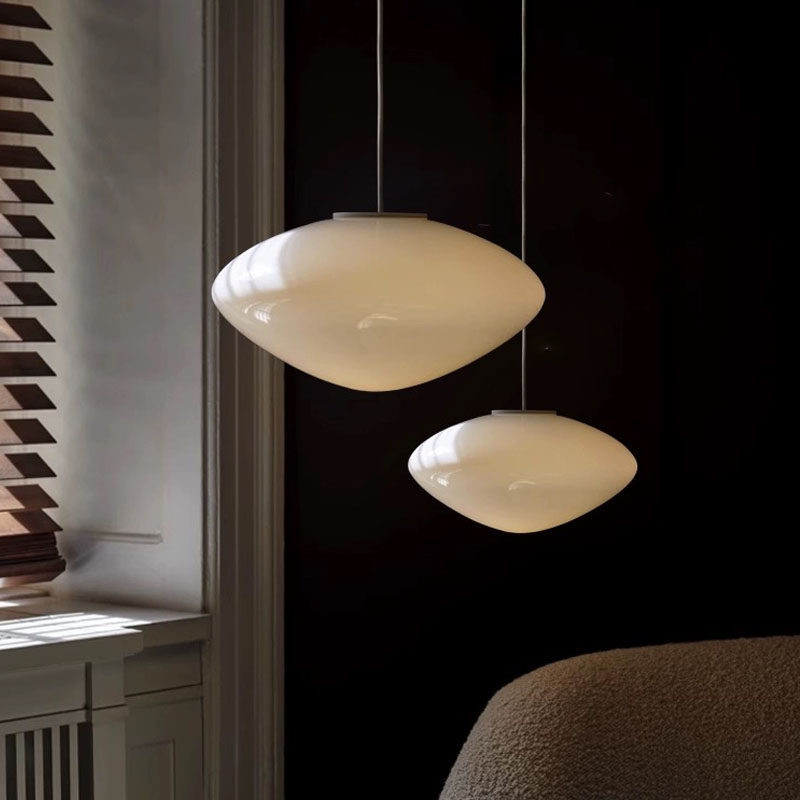 Home Bar And Counter - Danish Designer Pendant Lights Milk White