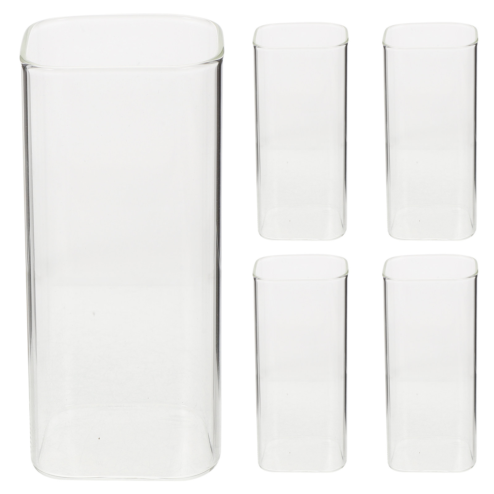 5Pcs Glass Cups Set Premium Th - Home Bar Set ulasan dan harga
