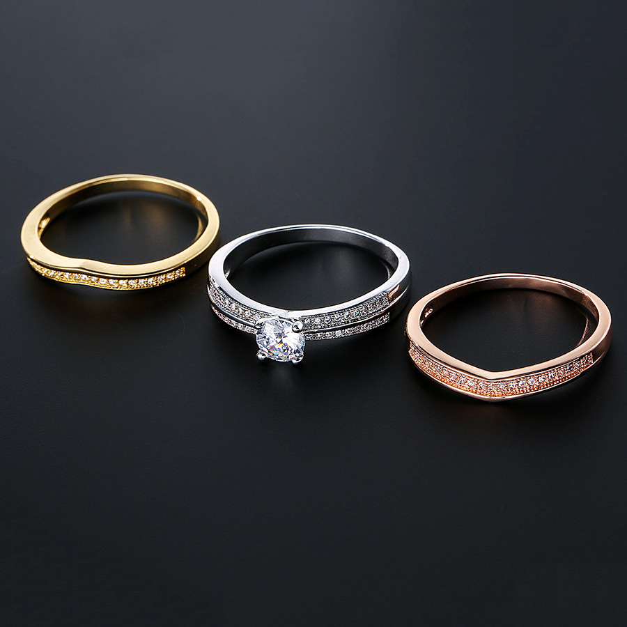 18K Multi Gold Ring 3pc Set fo - Bar Cart Gold ulasan dan harga