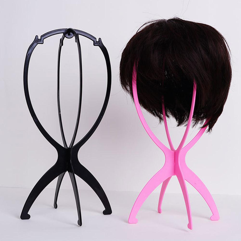 Folding Wig Stand Plastic Port - Home Barbershop ulasan dan harga
