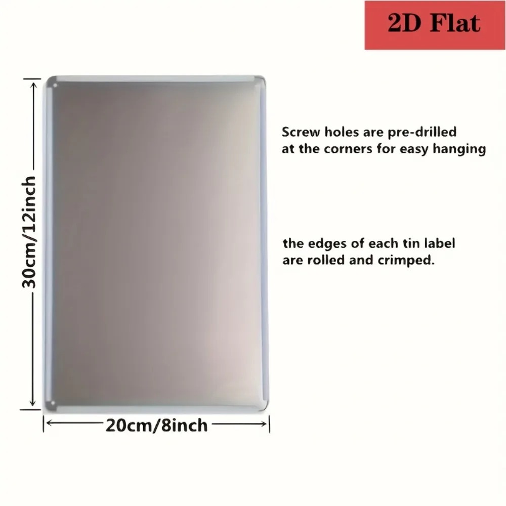 8×12Inch Customizable Metal Pl - Home Bar And Restaurant ulasan dan harga