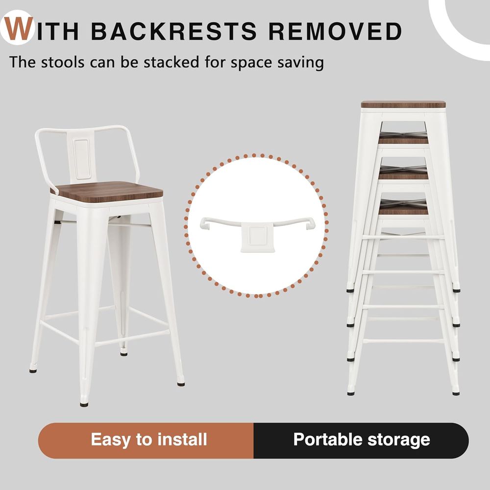 26 Inch Bar Stools Set o 4 Ind - Home Bar Stools ulasan dan harga