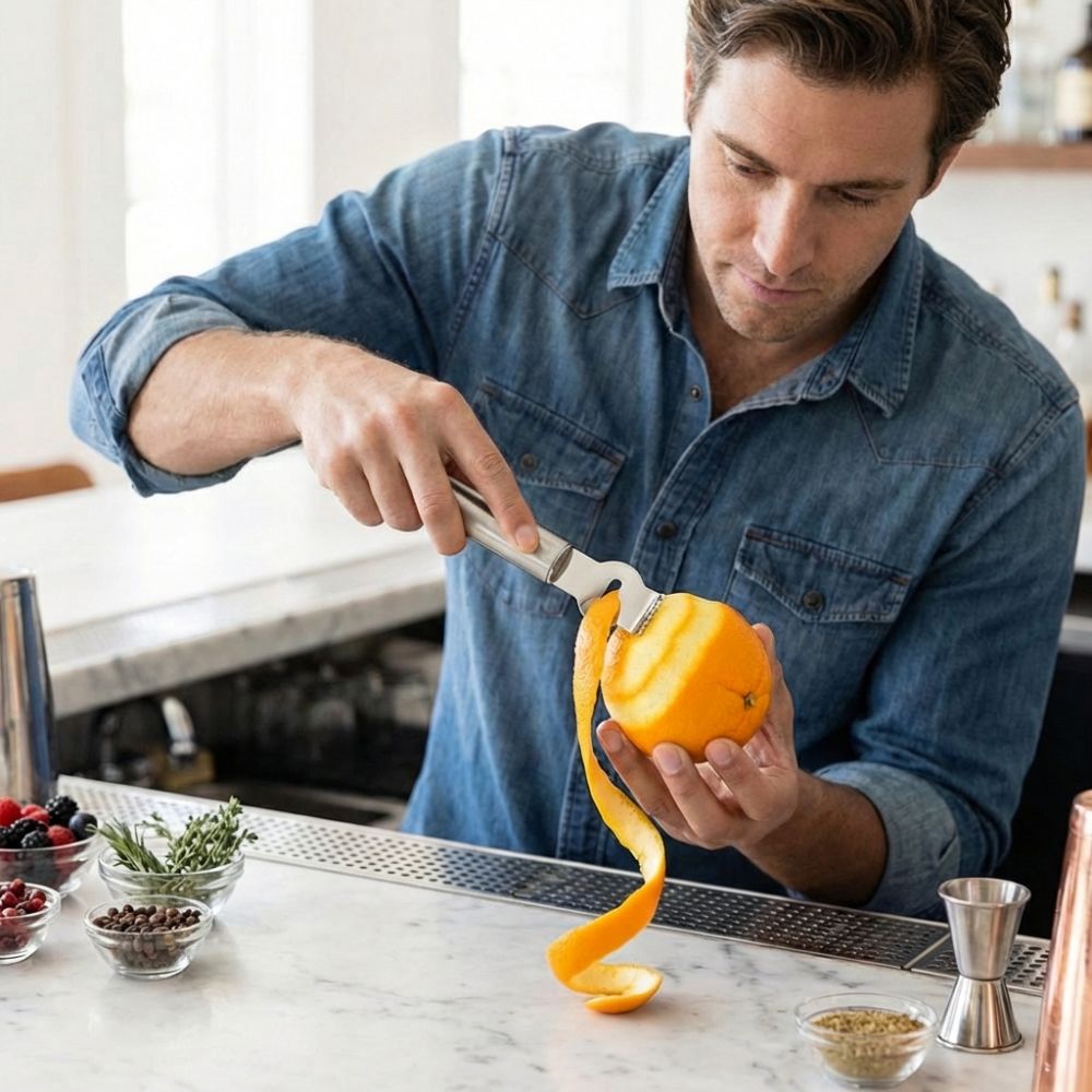 Stainless Steel Lemon Peeler W - Peeler Channel Knife ulasan dan harga