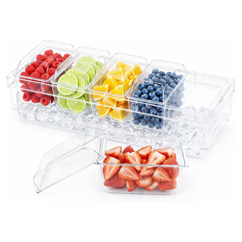 DTA4-For Bar Supplies,Clear Se - Garnish Tray Set ulasan dan harga