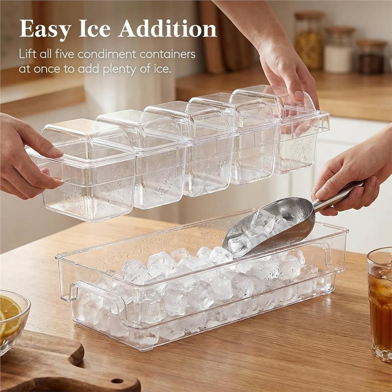 DTA4-For Bar Supplies,Clear Se - Garnish Tray Set ulasan dan harga