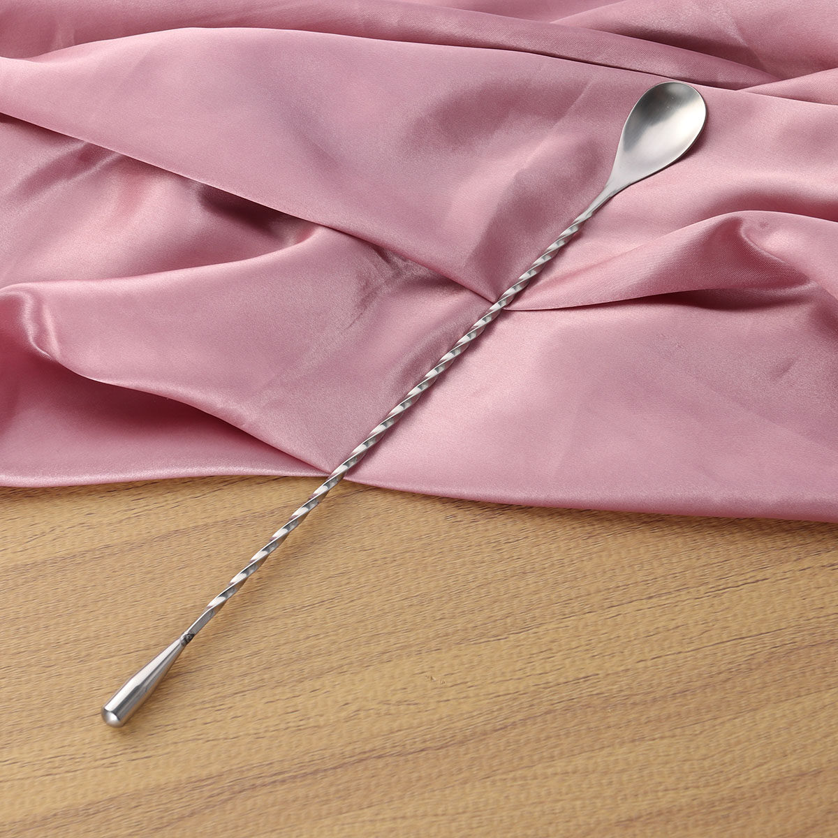 304 Stainless Steel Cocktail P - Bar Spoon Twisted ulasan dan harga