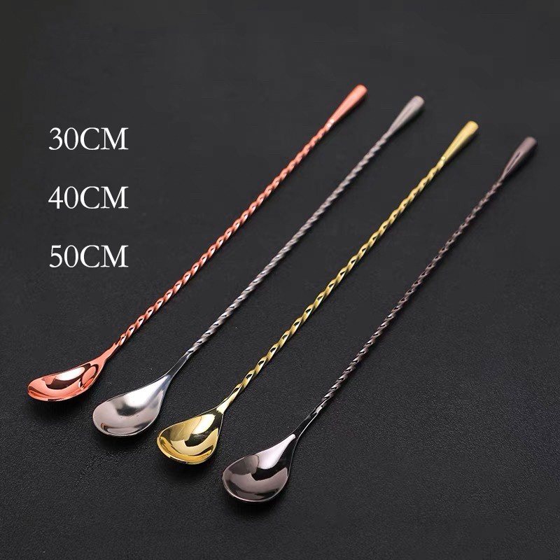 30cm/40cm/50cm Teardrop Cockta - Bar Spoon Twisted ulasan dan harga