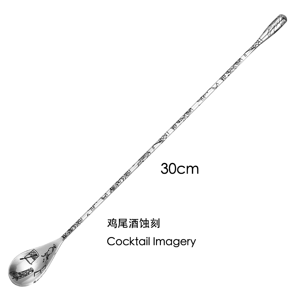 30cm/40cm/50cm Teardrop Cockta - Bar Spoon Twisted ulasan dan harga