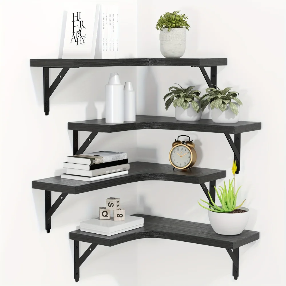Natural Wood Grain Floating Sh - Home Bar Shelf ulasan dan harga