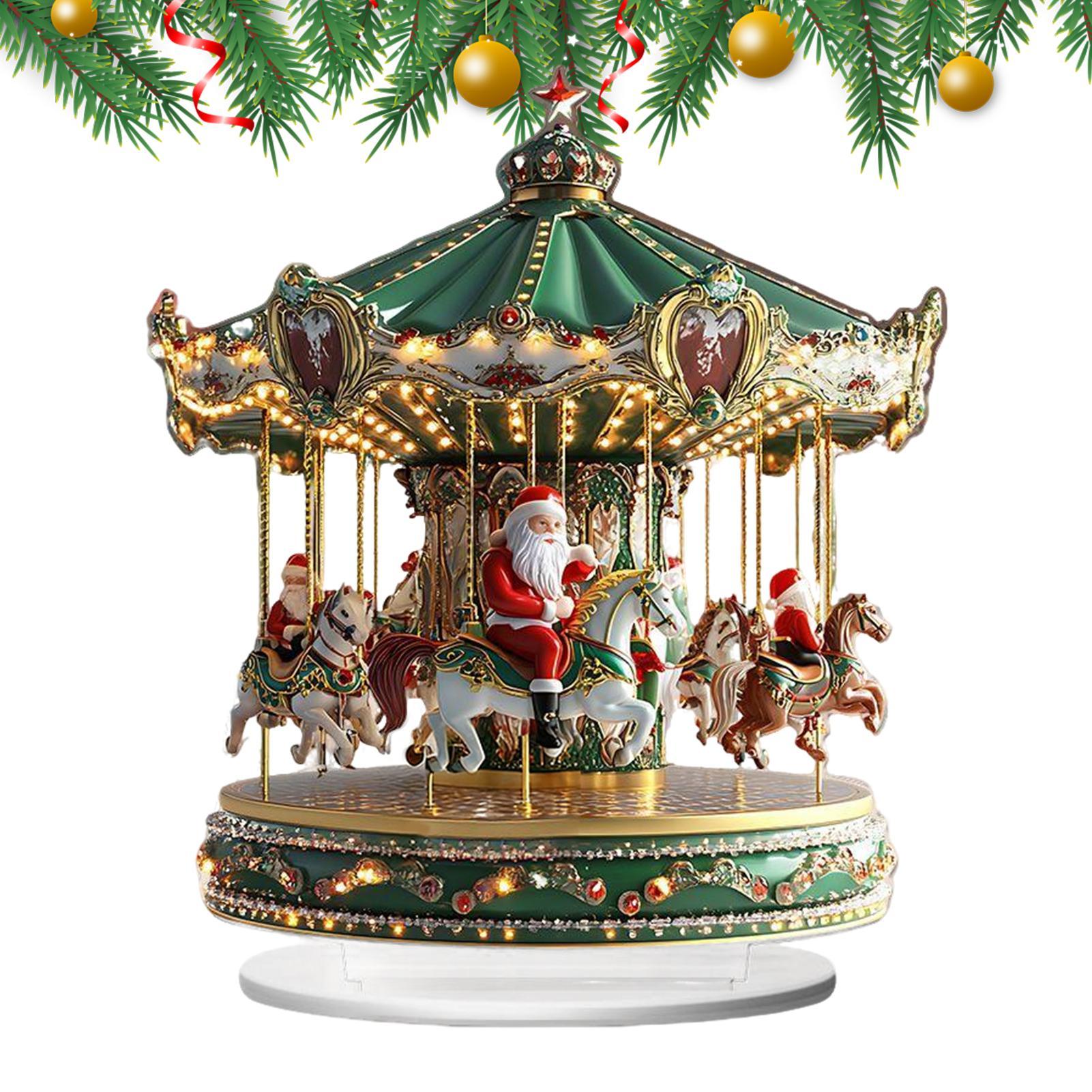 Christmas Carousel Acrylic 2D  - Home Bar Shelf ulasan dan harga