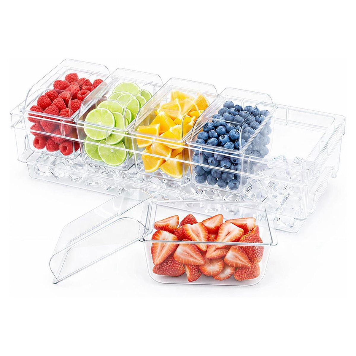 A1846K Chilled Condiment Conta - Garnish Tray Set ulasan dan harga