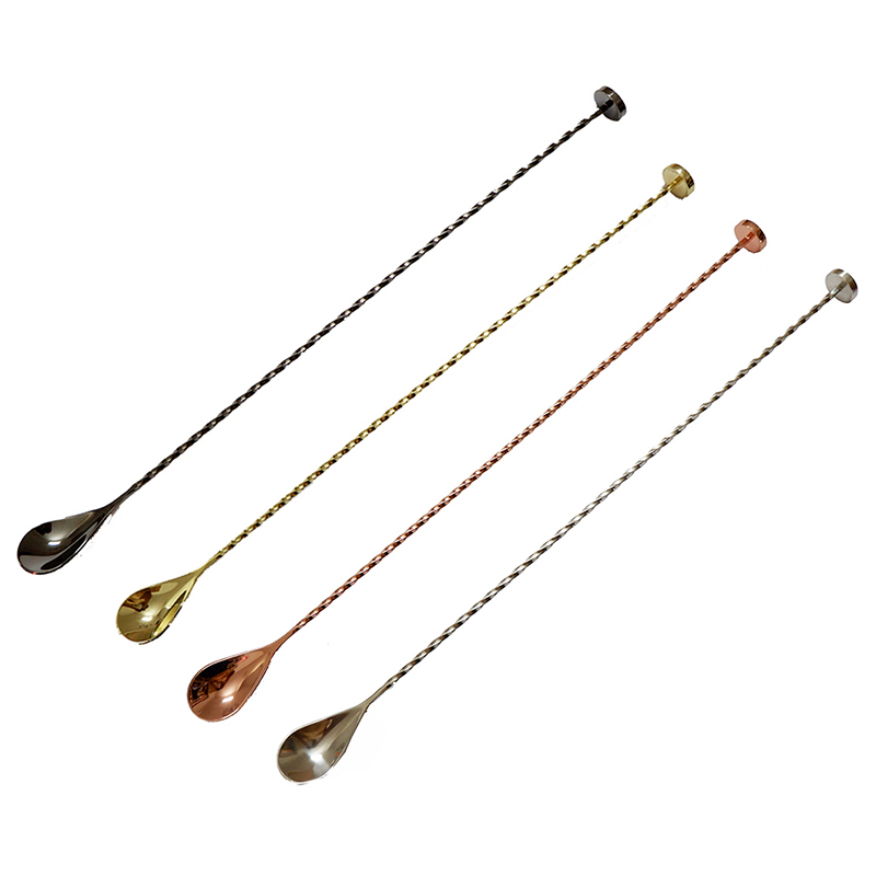 Free Shipping 40cm Stainless S - Bar Spoon Twisted ulasan dan harga