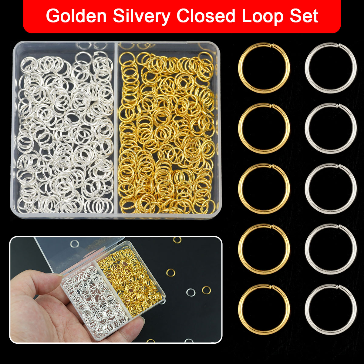 Boxed 4/5/6/7/8/10mm Gold Colo - Bar Cart Gold ulasan dan harga