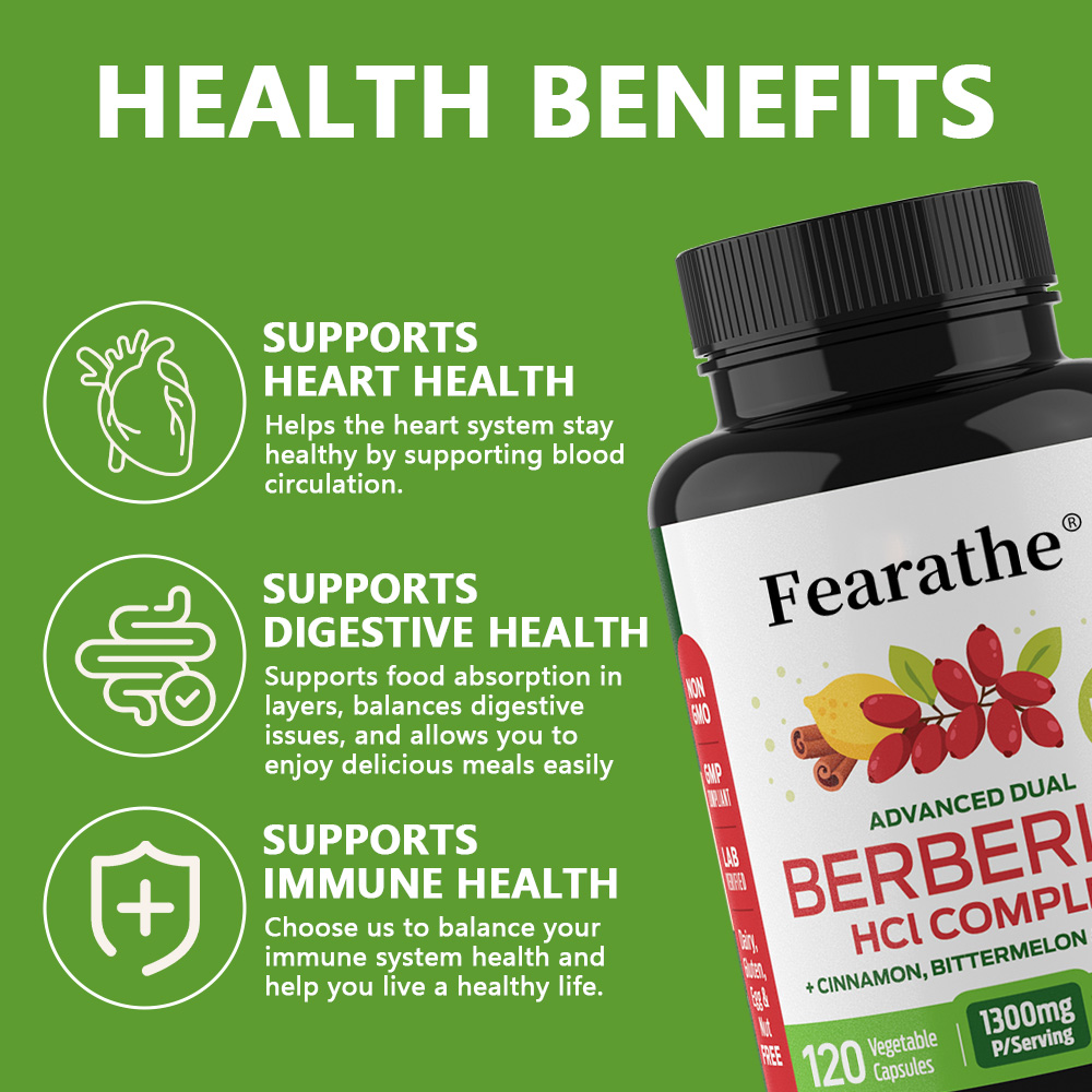 Berberine HCl Capsules with Bi - Bitters Bottle Set ulasan dan harga