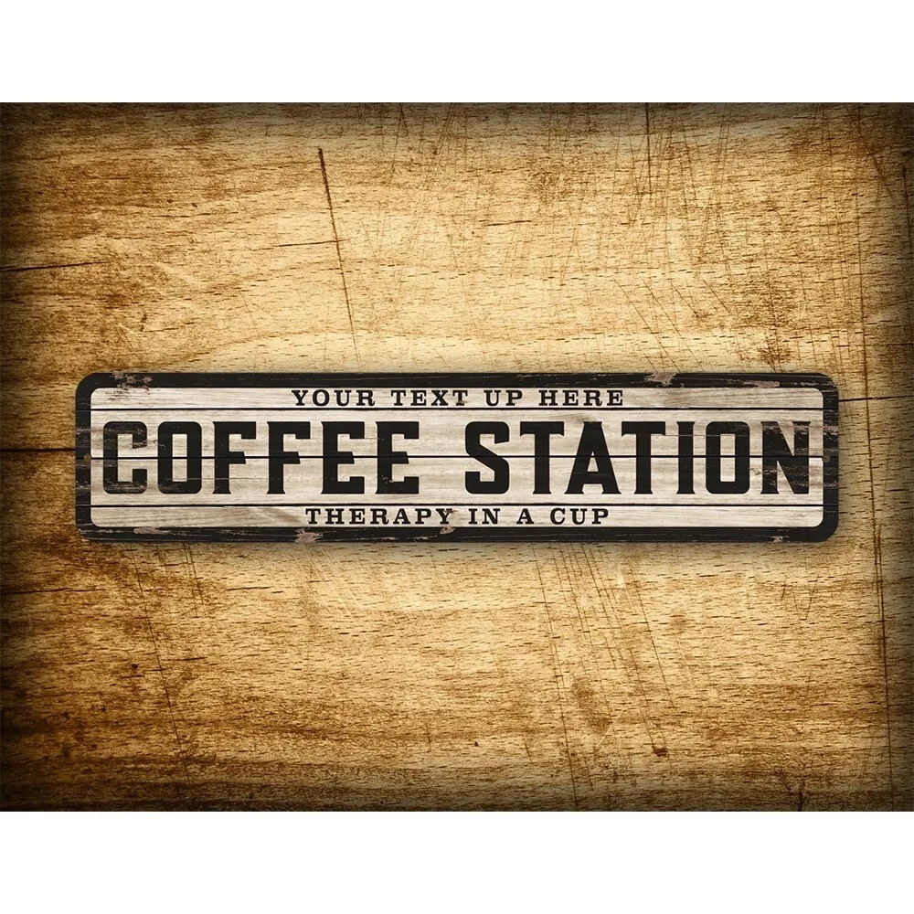 Custom Text Logo Weathered Woo - Home Bar Cafe ulasan dan harga
