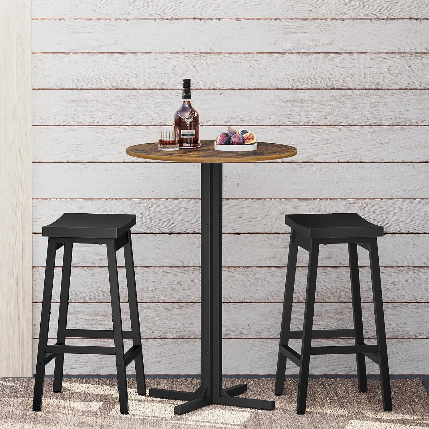 Round Bar Table Set of 2, Coun - Home Bar And Counter ulasan dan harga