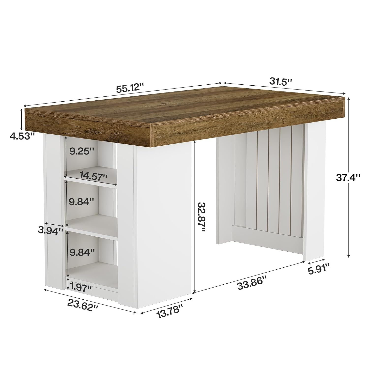 Kitchen Island with Storage, 5 - Home Bar And Counter ulasan dan harga