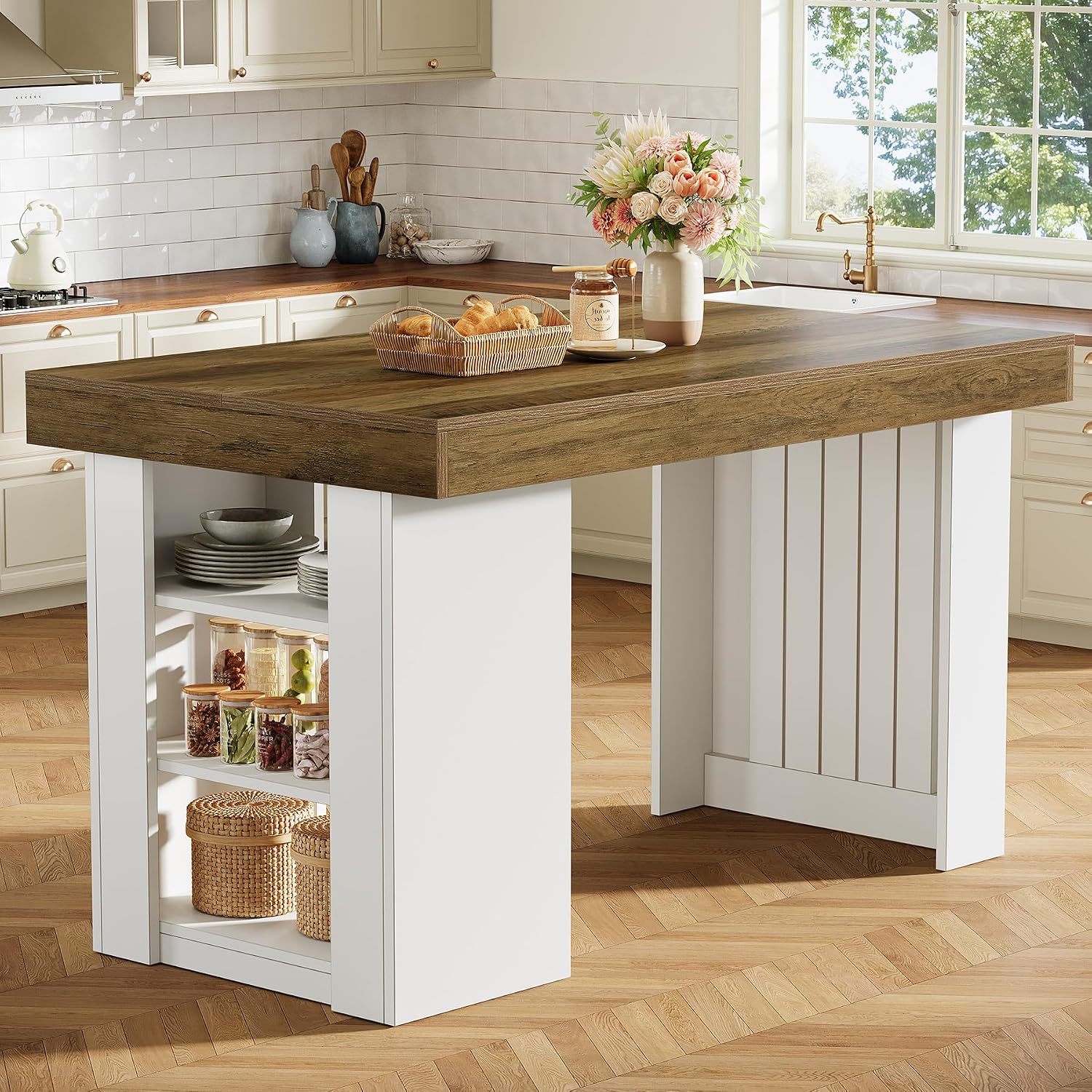 Kitchen Island with Storage, 5 - Home Bar And Counter ulasan dan harga