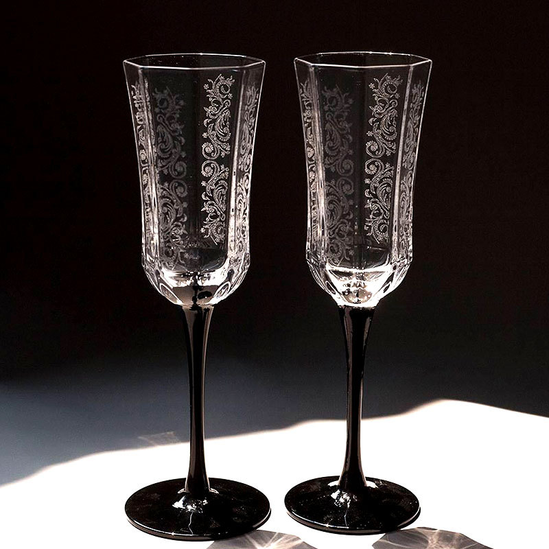 French Vintage Champagne Glass - Old Fashioned Glass ulasan dan harga