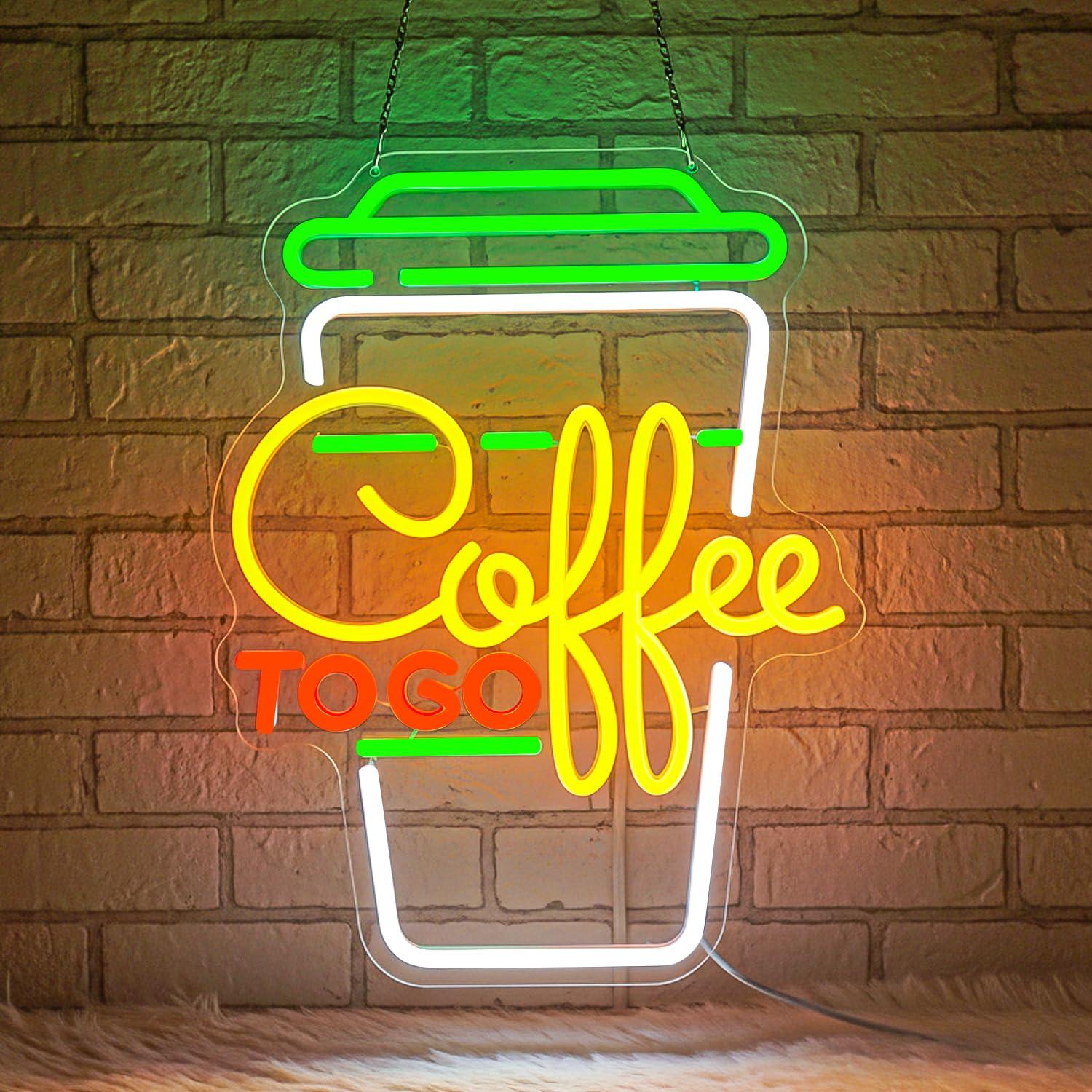 Coffee Neon Sign USB Dimmable  - Home Bar And Restaurant ulasan dan harga