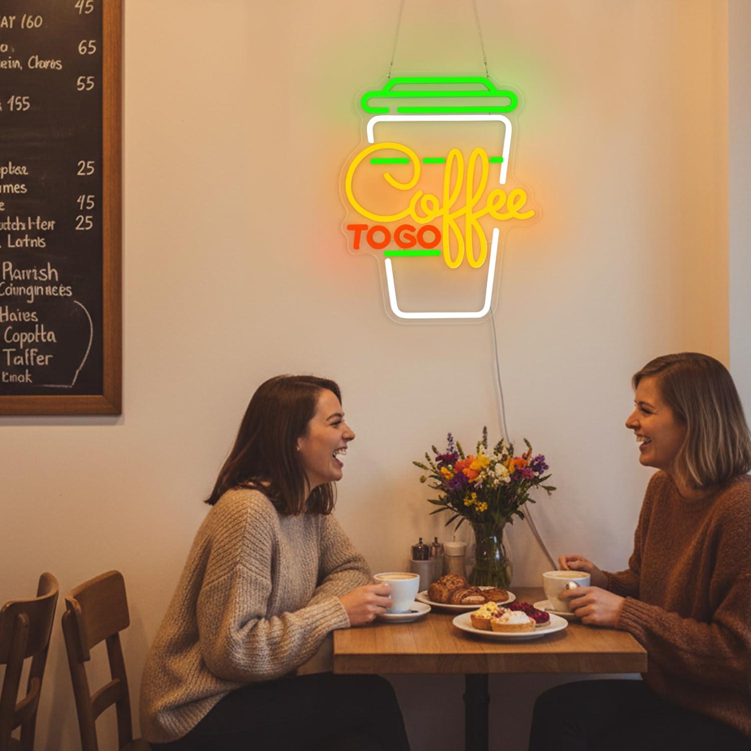 Coffee Neon Sign USB Dimmable  - Home Bar And Restaurant ulasan dan harga
