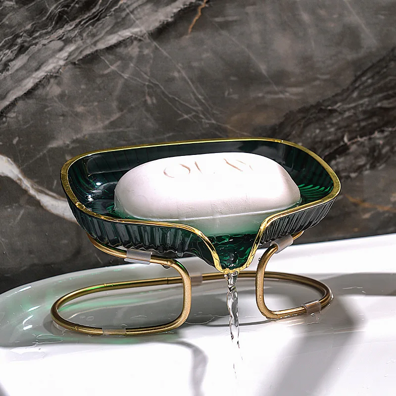 Gold Edged Toilet Soap Drain B - Home Bar Shelf ulasan dan harga