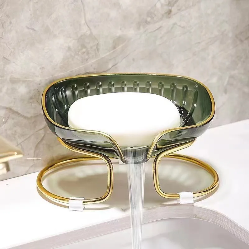 Gold Edged Toilet Soap Drain B - Home Bar Shelf ulasan dan harga
