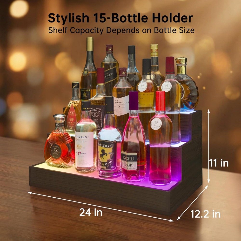 Home Bar LED Bottle Display Sh - Home Bar Shelf ulasan dan harga