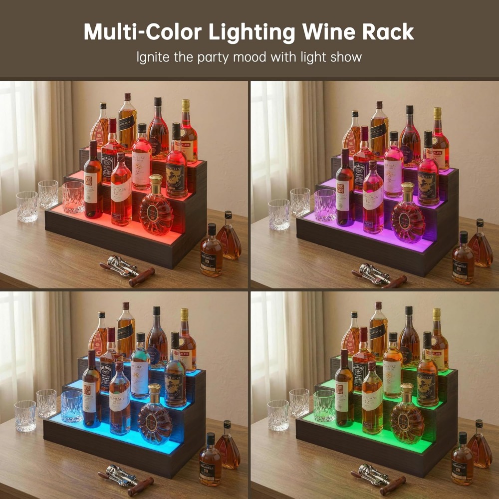 Home Bar LED Bottle Display Sh - Home Bar Shelf ulasan dan harga
