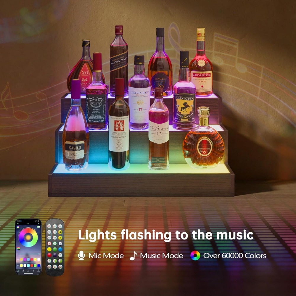 Home Bar LED Bottle Display Sh - Home Bar Shelf ulasan dan harga