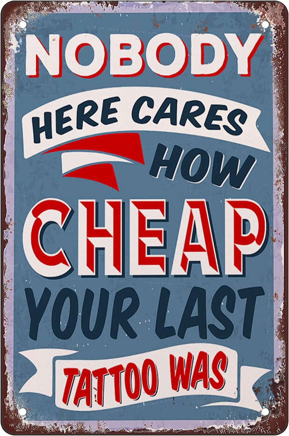 Tin Sign For Tattoo Retro Meta - Home Bar And Restaurant ulasan dan harga