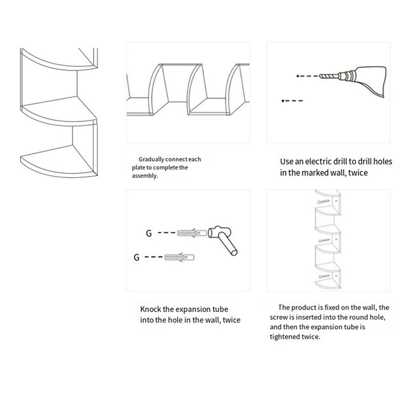ABUL-Corner Shelf Corner Corne - Home Bar Shelf ulasan dan harga