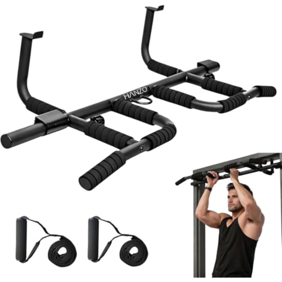 Doorway Pull Up Bar Set with S - Home Bar Set ulasan dan harga