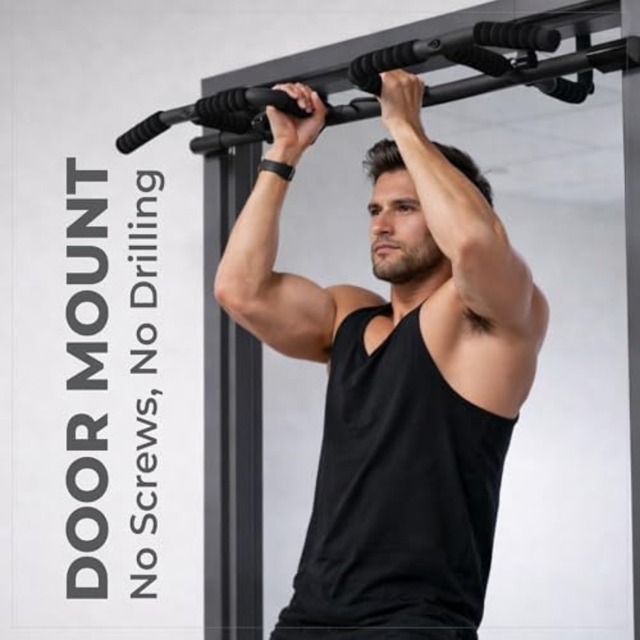 Doorway Pull Up Bar Set with S - Home Bar Set ulasan dan harga