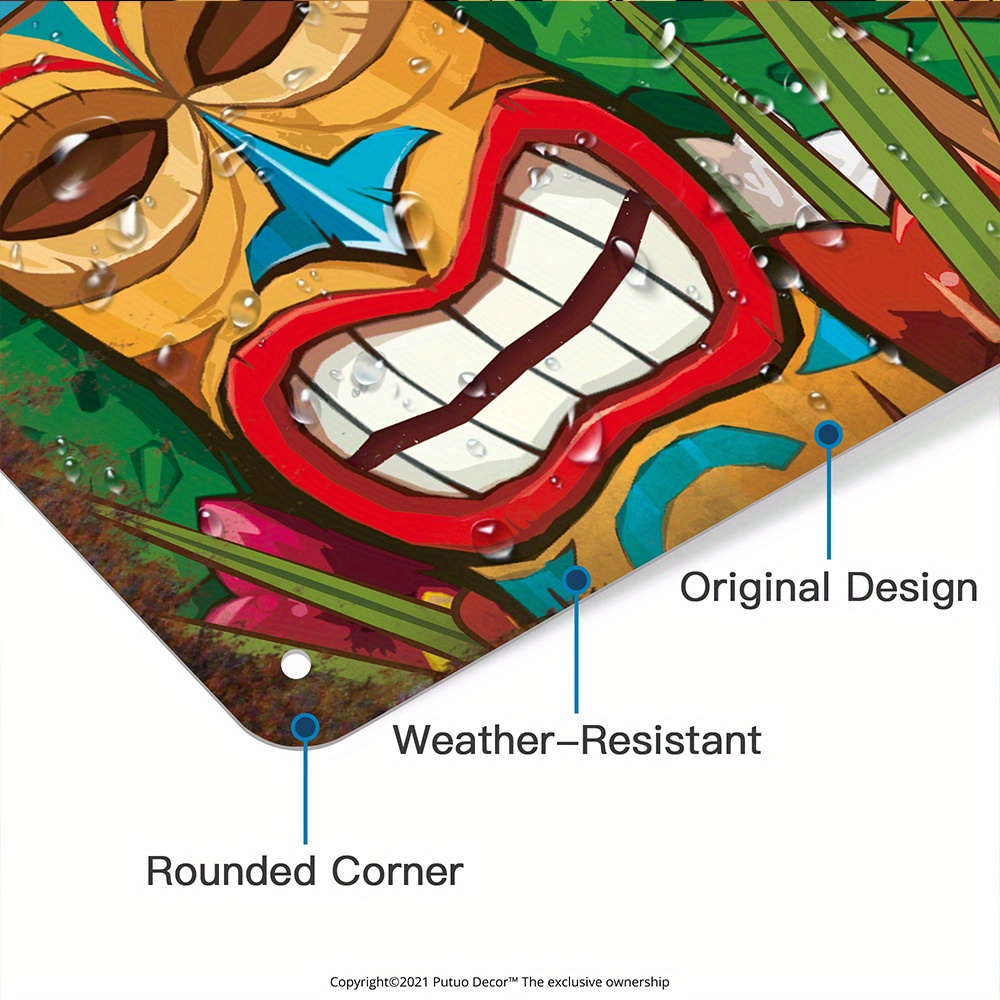 Custom  Decor Tiki Bar Sign, P - Home Bar And Restaurant ulasan dan harga