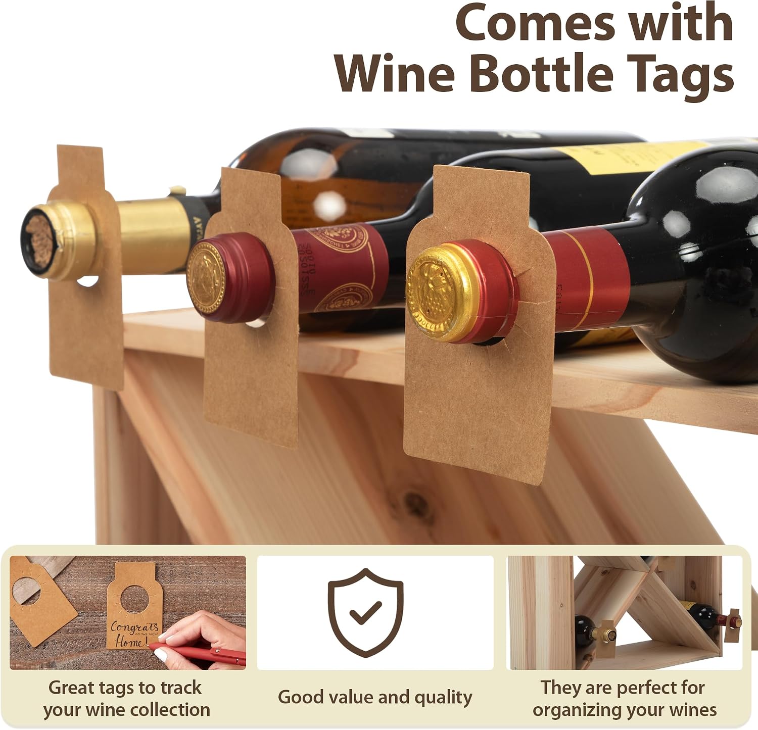 96 Bottle Wine Rack Countertop - Home Bar Shelf ulasan dan harga