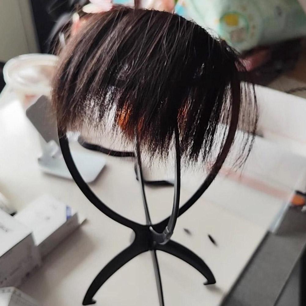 Folding Wig Stand Plastic Port - Home Barbershop ulasan dan harga