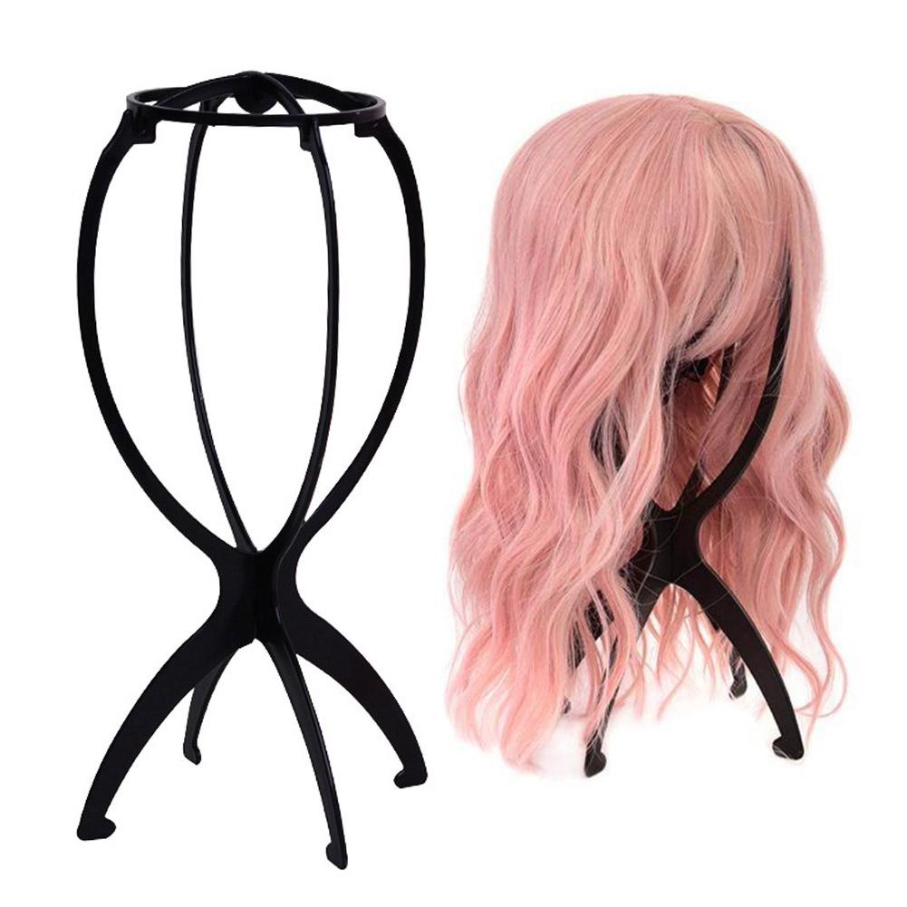 Folding Wig Stand Plastic Port - Home Barbershop ulasan dan harga