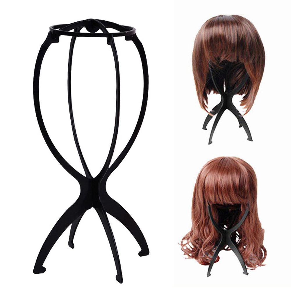 Folding Wig Stand Plastic Port - Home Barbershop ulasan dan harga