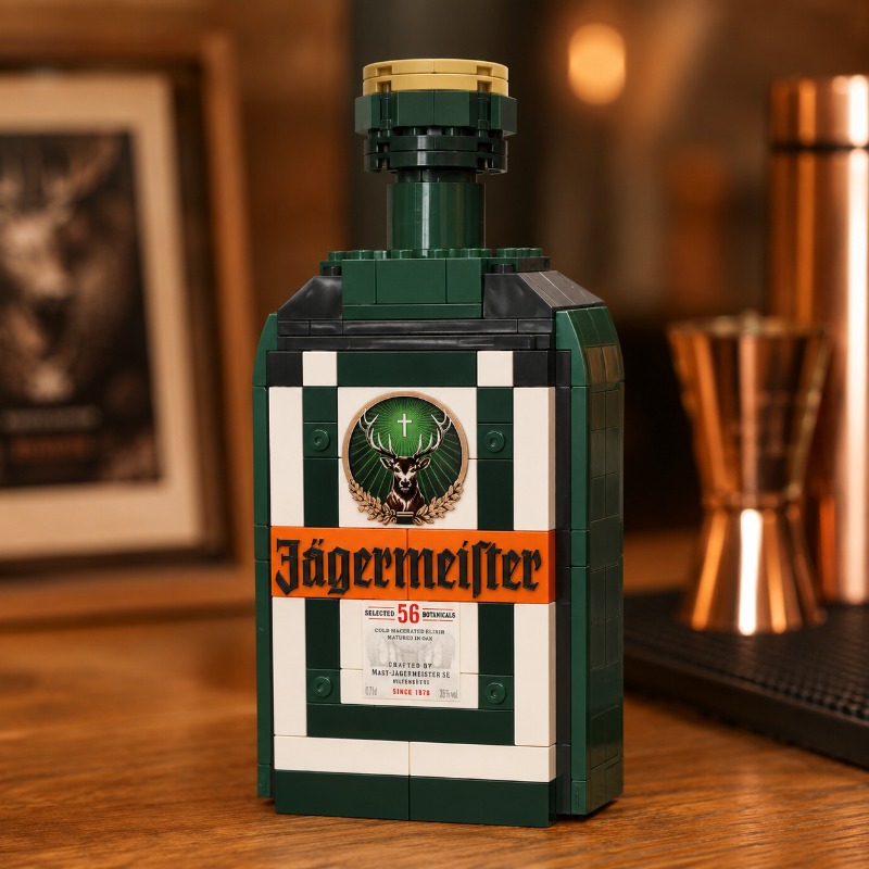 DIY Jagermeister Liqueur Bottl - Home Bar Set ulasan dan harga