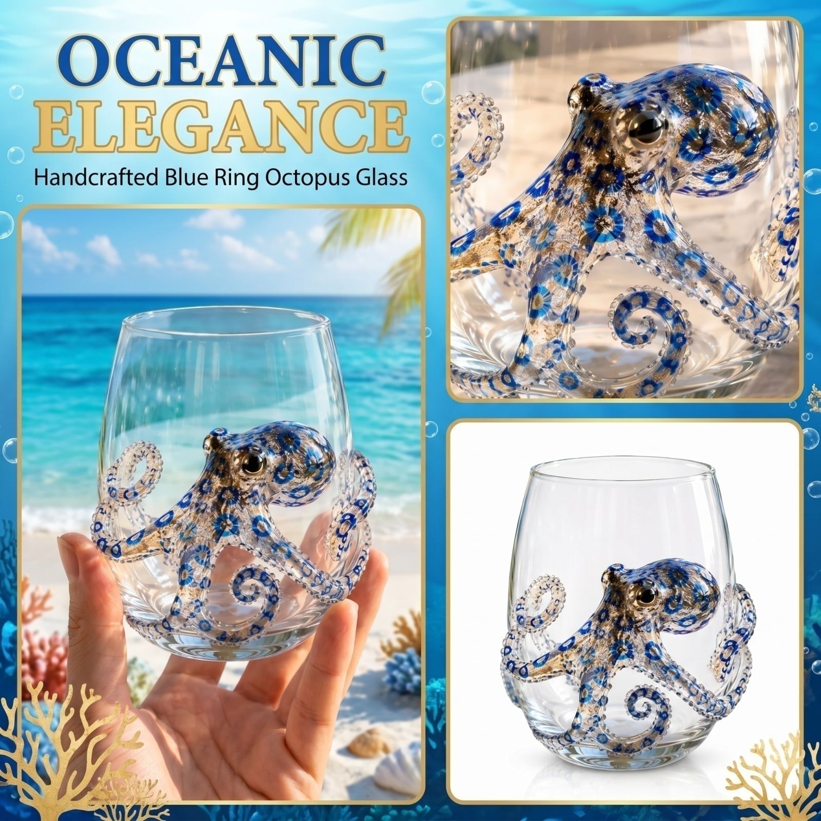 Artisanal Blue Ringed Octopus  - Home Bar Shelf ulasan dan harga