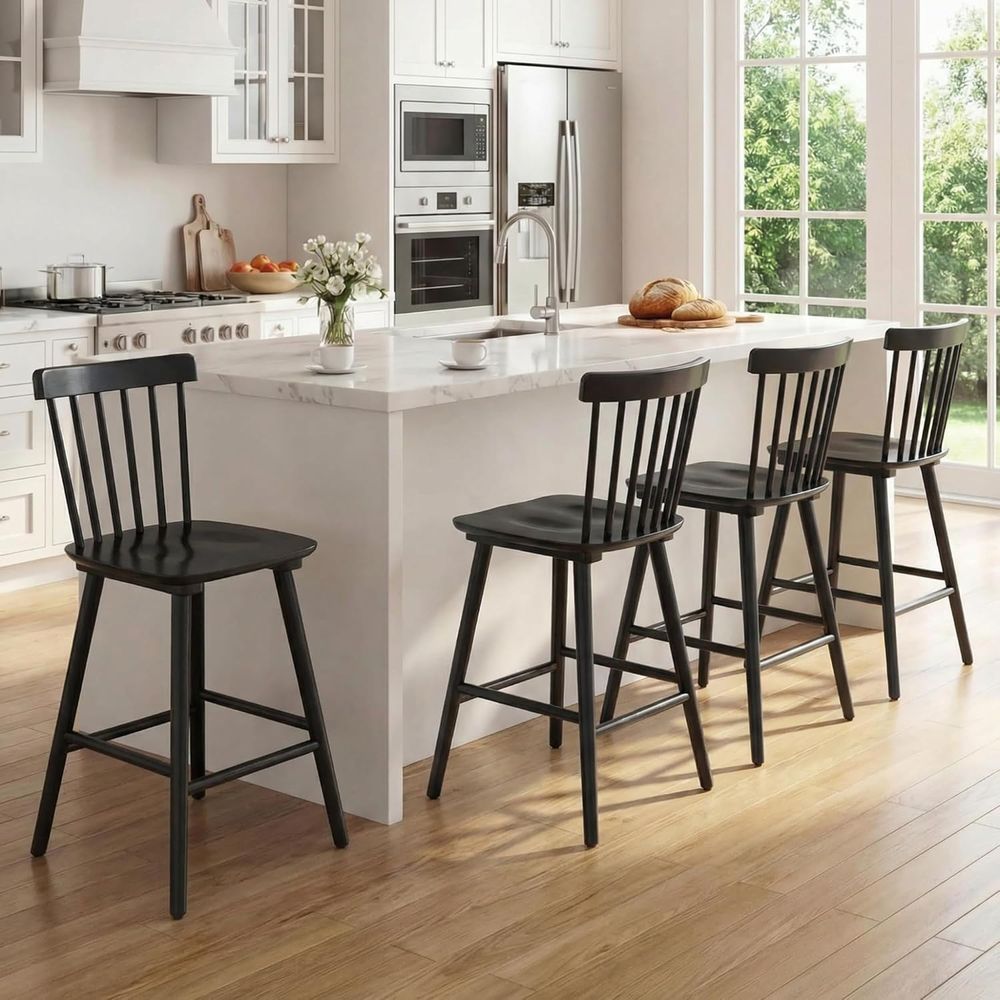 Set of 4, 26 Counter Height Wo - Home Bar Stools ulasan dan harga